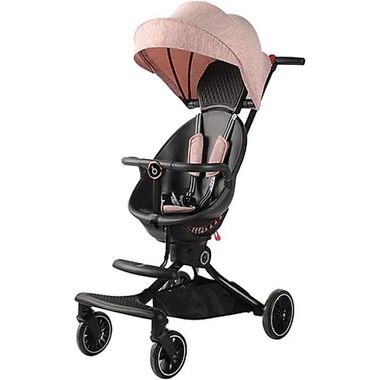 Xe Đẩy 2 Chiều Baobaohao V8-A920 Màu Hồng: Ghế Xoay 360 Độ Và 4 Cấp Độ Ngả Tiện Lợi Cho Bé